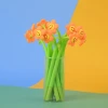 The new student fountain pen, the energetic smiling flower-shaped ballpoint pen ZF2360, is a writing gel pen and office stationery details Picture
